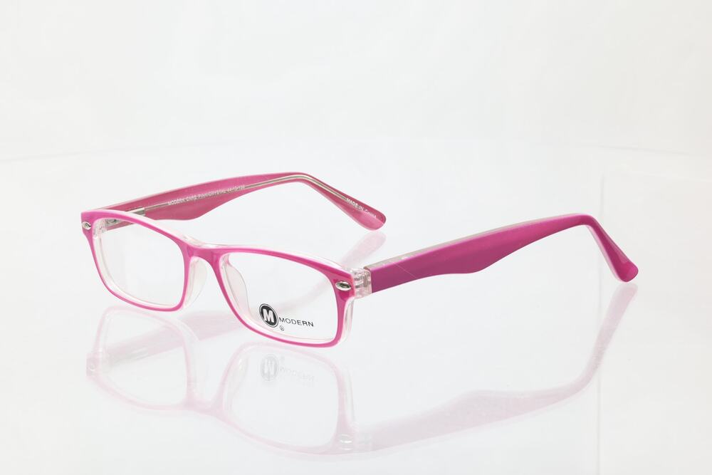 Modern Care Pink/Crystal 44-15-130mm Eyeglass FRAMES ONLY - NEW/WITHOUT TAGS